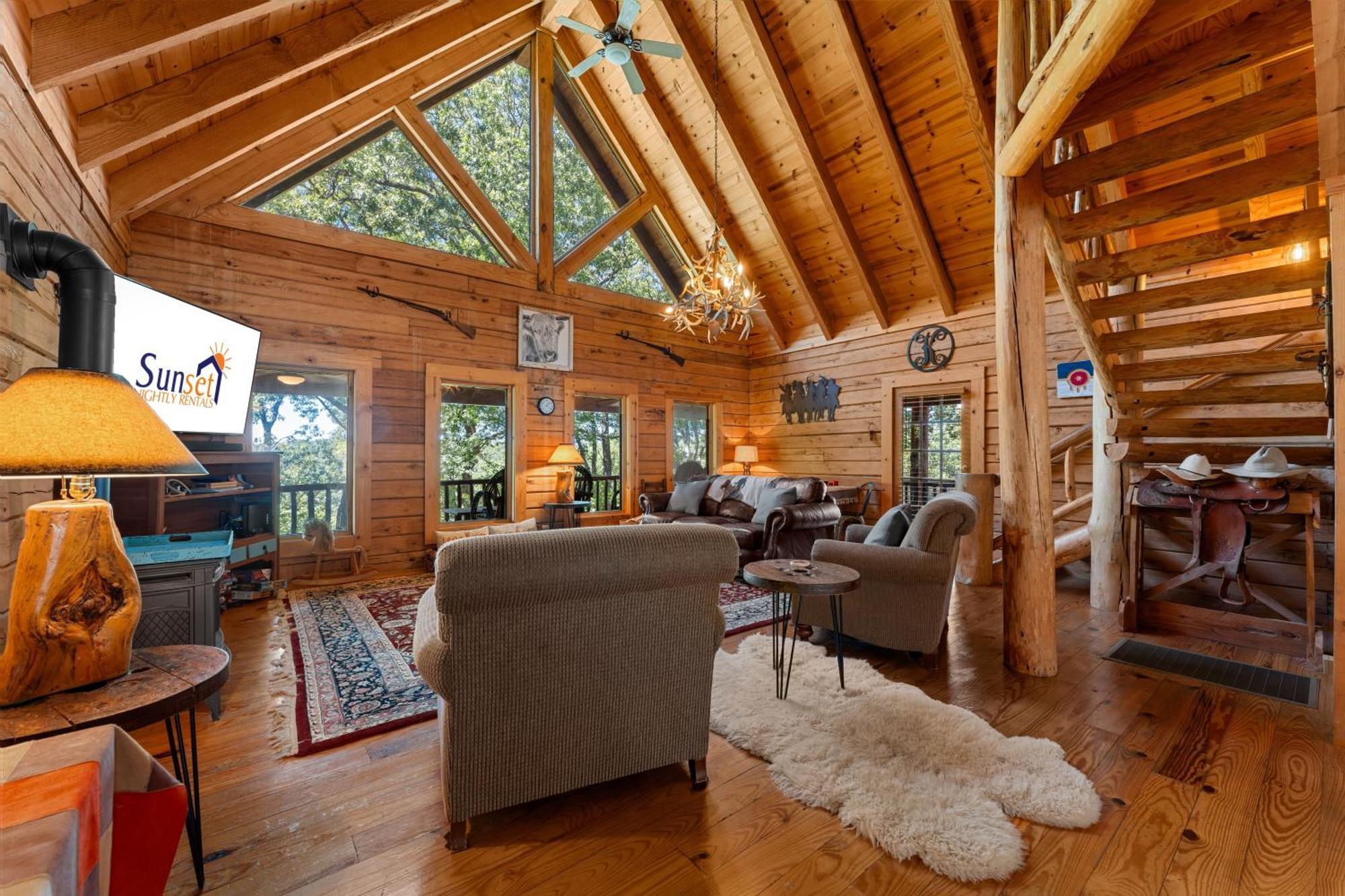 The Lazy K Cabin Cabin ブランソン エクステリア 写真